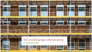 Foto bij renovatieproject woningbouw bij artikel Wet versterking regie volkshuisvesting over het voorstel