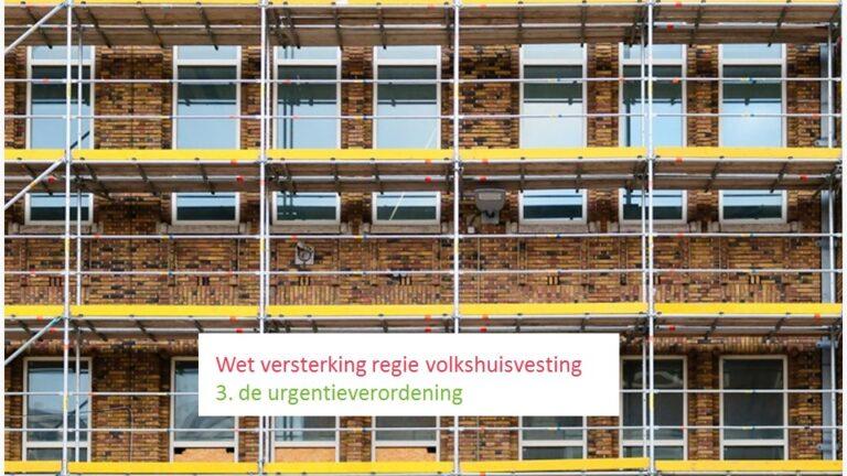 Foto renovatie woningbouw bij Wvrv de urgentieverklaring